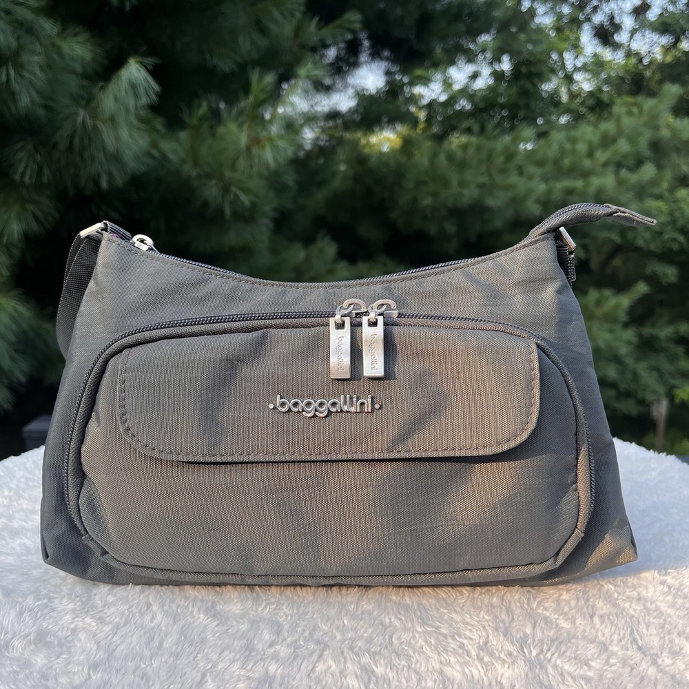 Baggallini Originals Everyday Bag Charcoal Gray Crossbody Purse Small